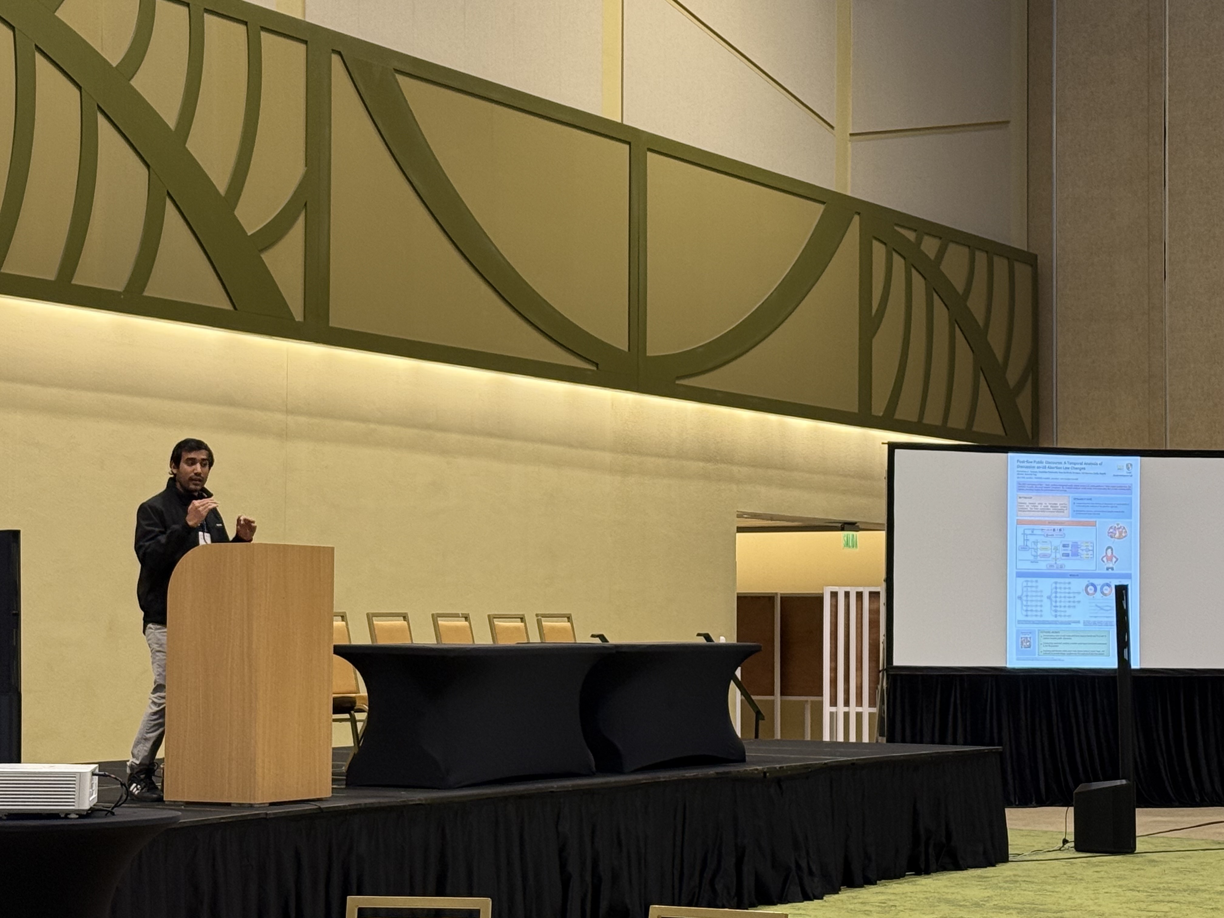 Md Nazmus Sakib presenting at CSCW 2024